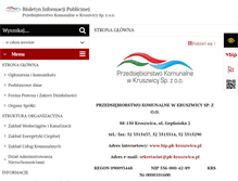 Tablet Screenshot of bip.pk-kruszwica.pl